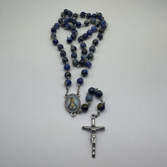 Terço de Pedra Sodalita