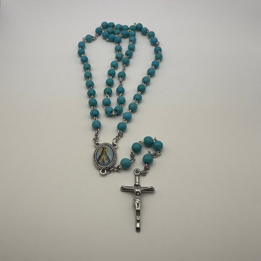 Terço de Pedra Turquesa