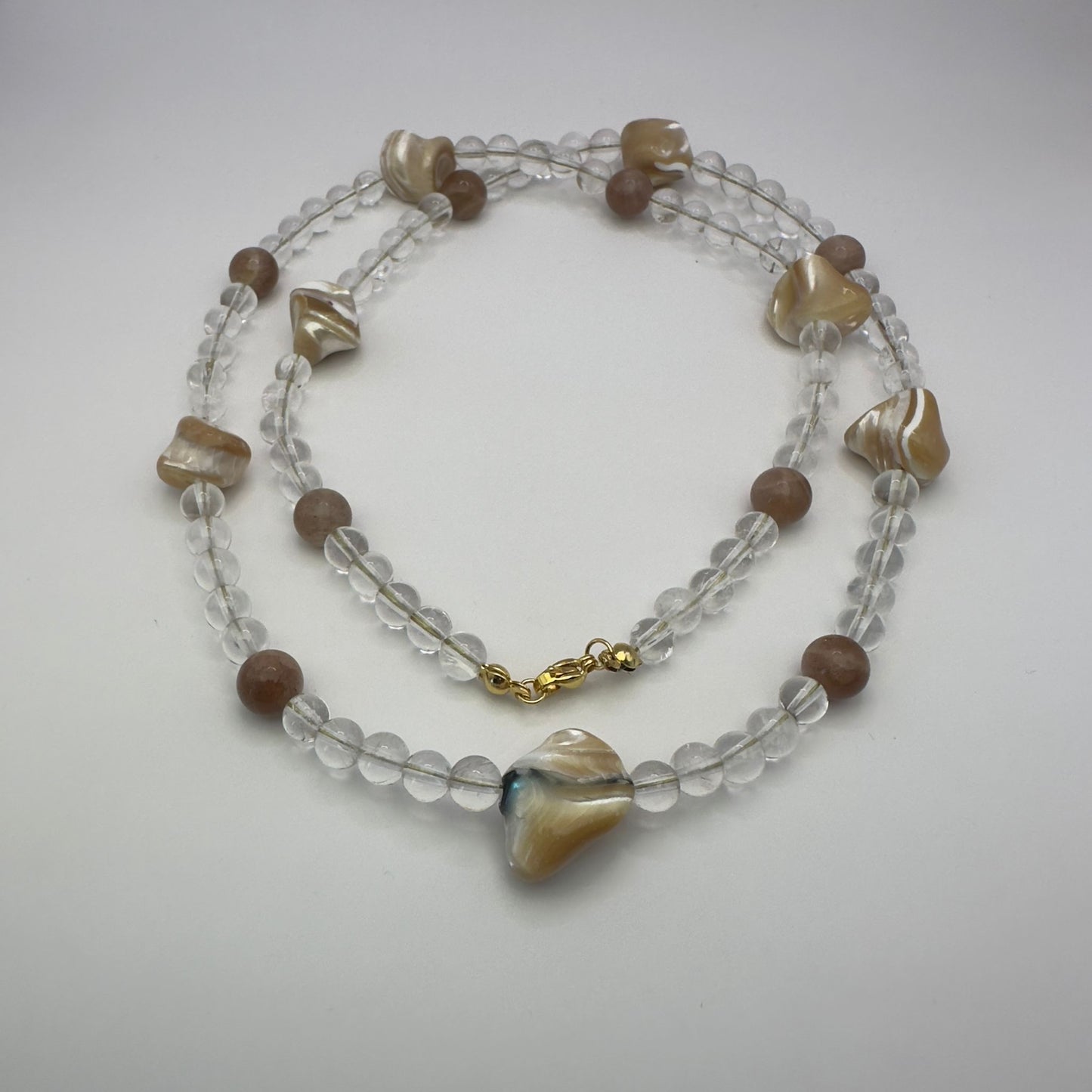 Colar de Pedra Quartzo Cristal