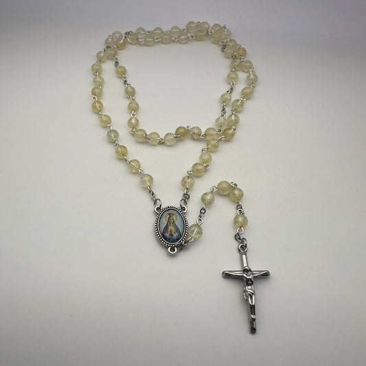 Terço de Pedra Citrino