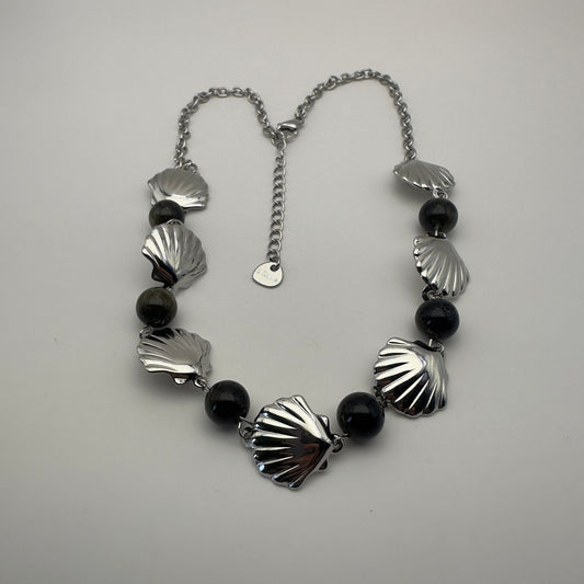 Colar Concha de Obsidiana