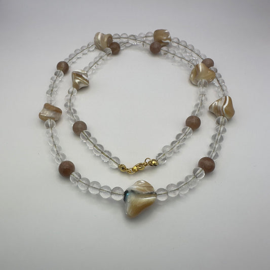Colar de Pedra Quartzo Cristal