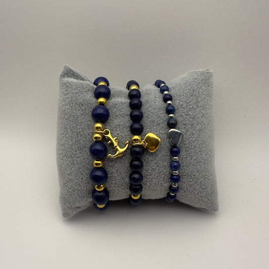 Pulseira de Pedra Lápis Lazuli