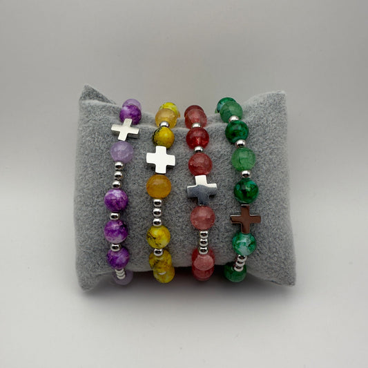 Pulseira Dezena de Pedra Ágata